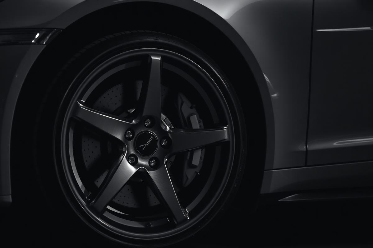 Alloy wheel and brake caliper detail